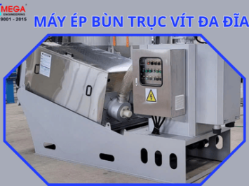  Máy Ép Bùn Trục Vít Đa Đĩa