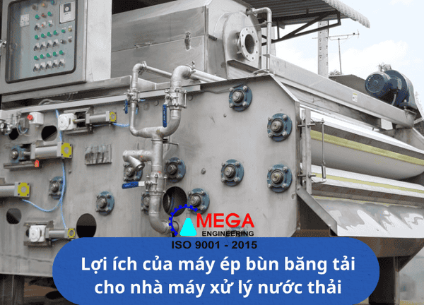 Lợi ích của máy ép bùn băng tải cho nhà máy xử lý nước thải