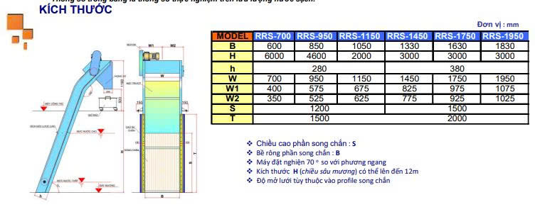 Máy Tách Rác Lược Cào RRS-700