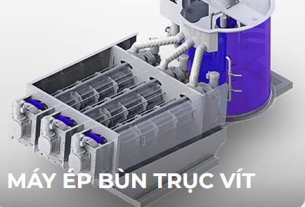 Máy Ép Bùn Trục Vít Đa Đĩa