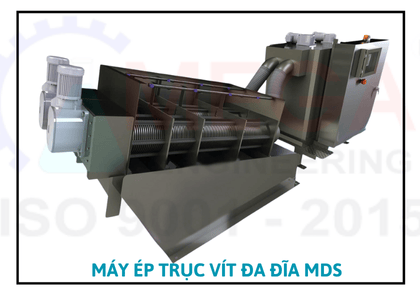 Máy Ép Bùn Trục Vít Đa Đĩa
